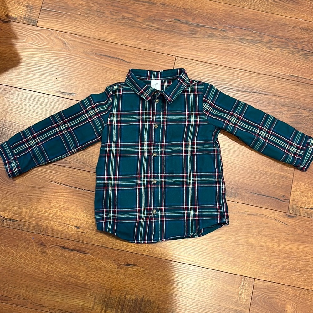 H&M toddler button down long sleeve shirt